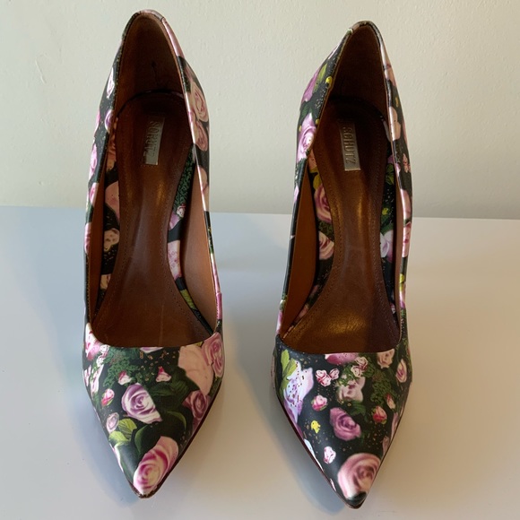 Schutz Rose Print Stilettos - Picture 8 of 8